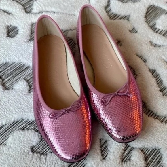 J. Crew Ballet Flats, Metallic Pink - Picture 3 of 5